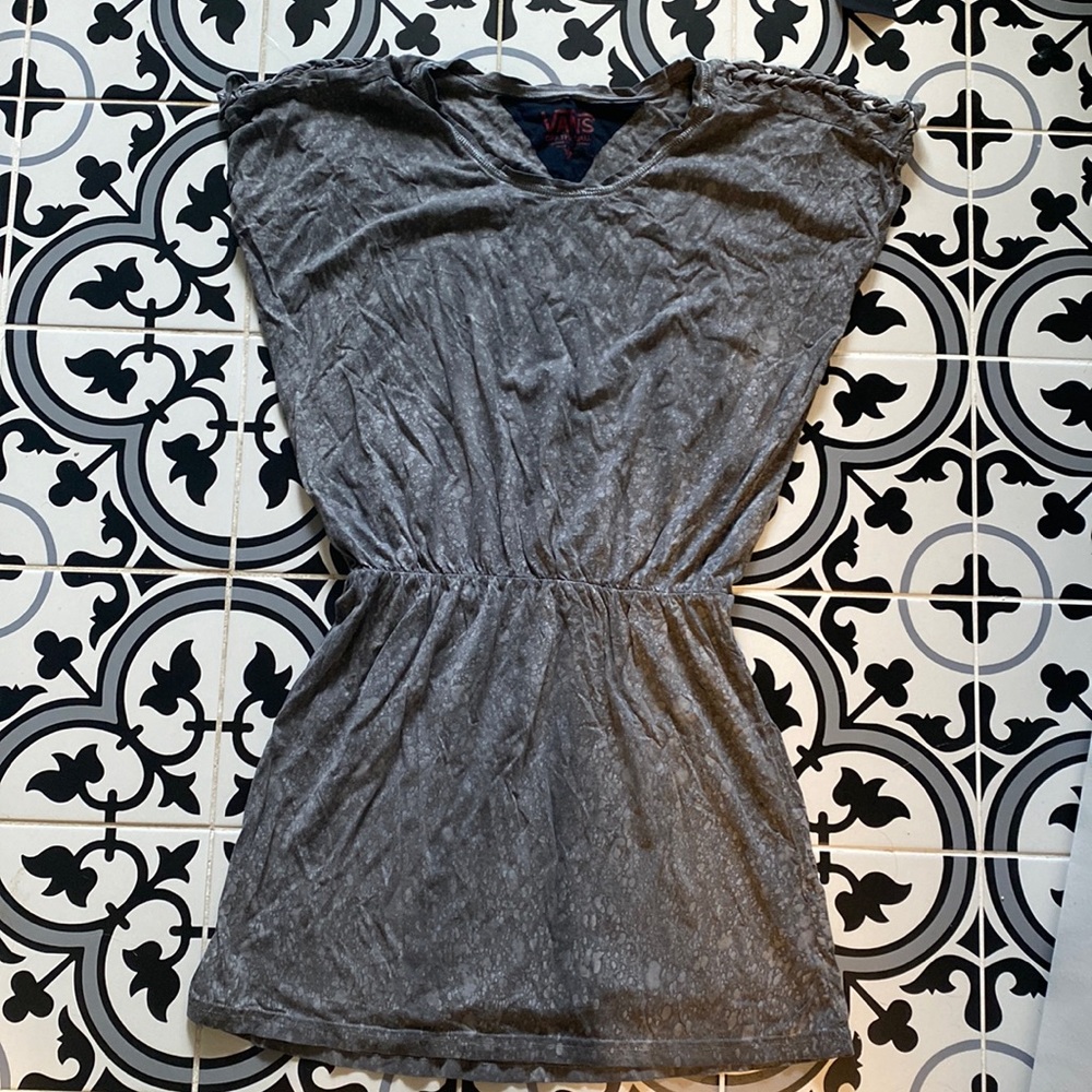 Womens Vans dress.  Medium, elastic waist and grey in color